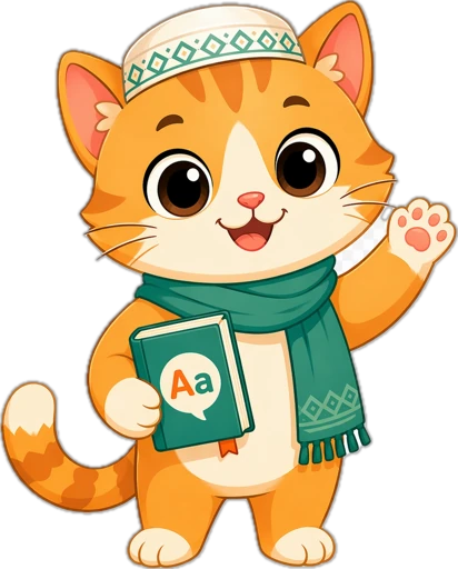 Mano, the UrduVerse cat, waving